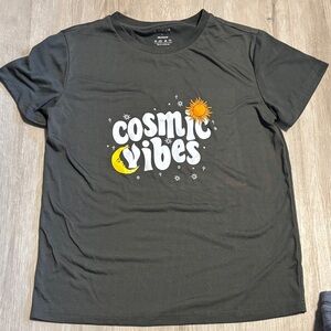 SHEIN Black Cosmic Vibes Tee